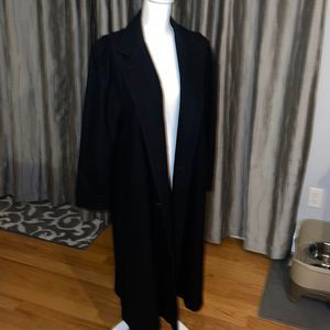 Vintage JOFELD Hockanum Fabric Forstmann Wool Full Length Coat.​
